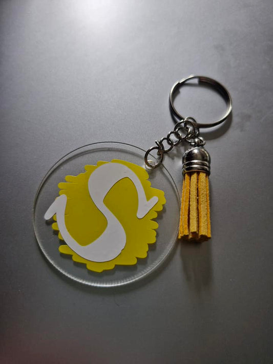 Letter personalised name handmade key ring/s gift-birthday Christmas valentines