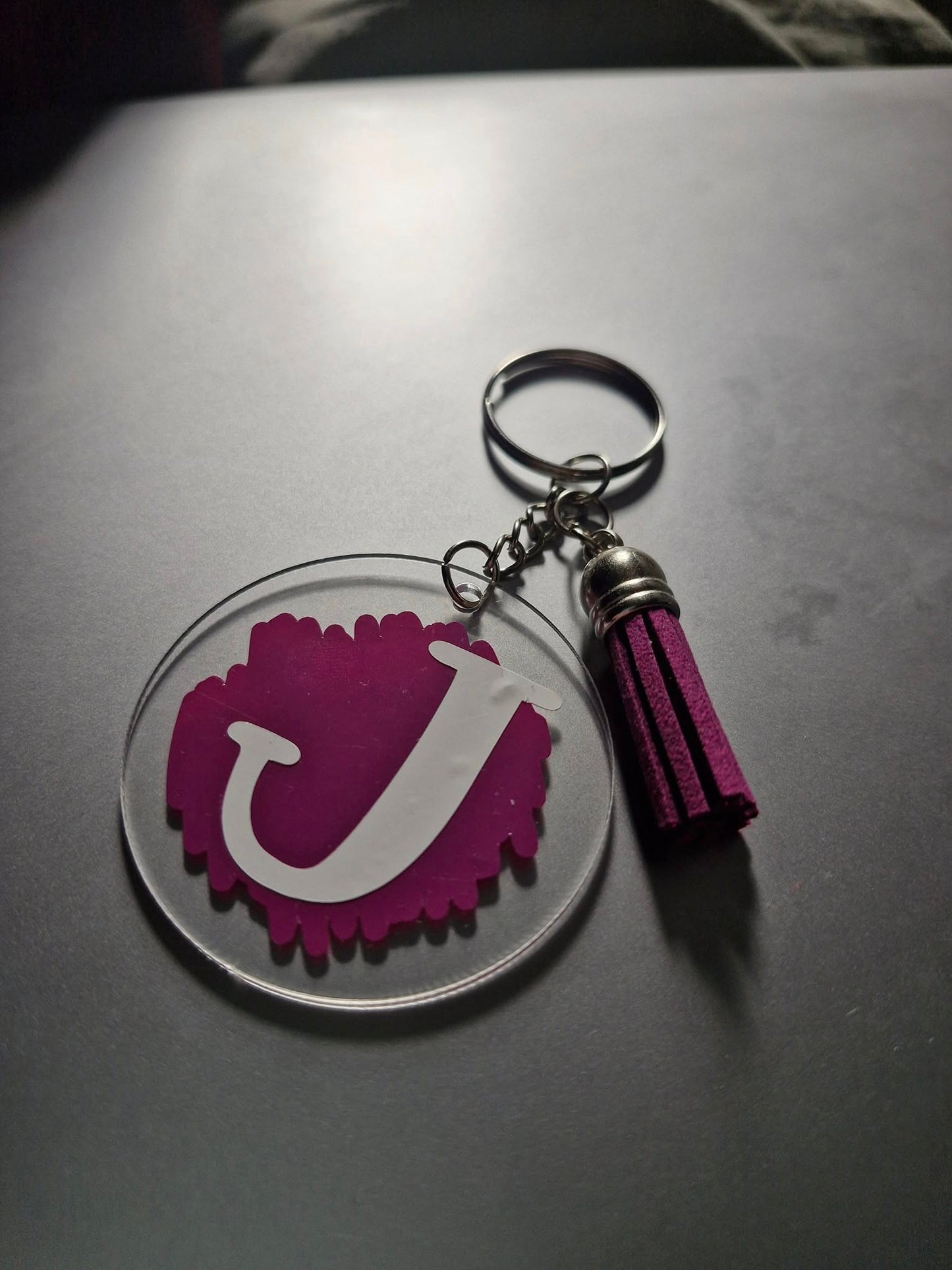 Letter personalised name handmade key ring/s gift-birthday Christmas valentines